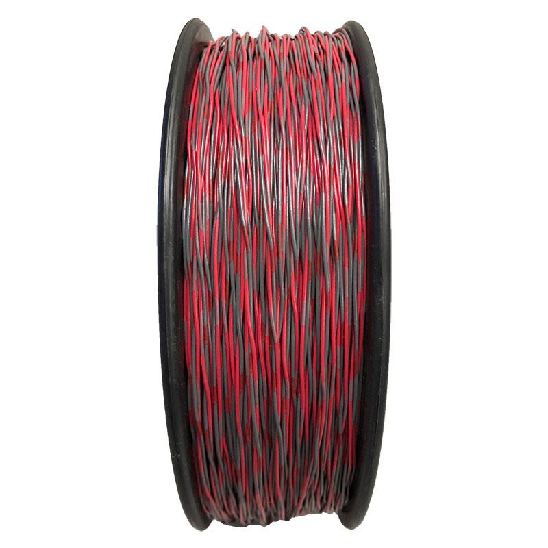 1 Pair 24AWG Cross Connect Wire (1000ft spool) - RED/SLATE GRAY