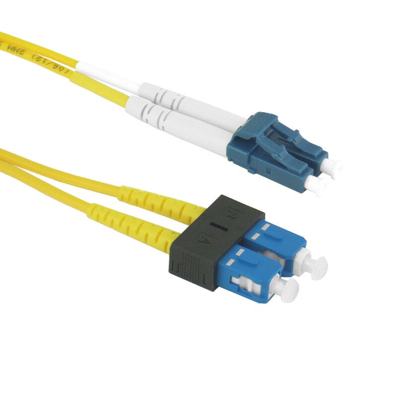 61 Meter SC-LC Duplex Singlemode Yellow Fiber Patch Cable (200ft)