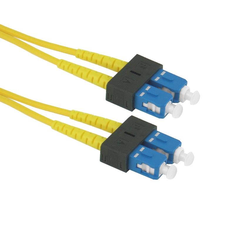 8 Meter SC-SC Duplex Singlemode Yellow Fiber Patch Cable (26.24ft)