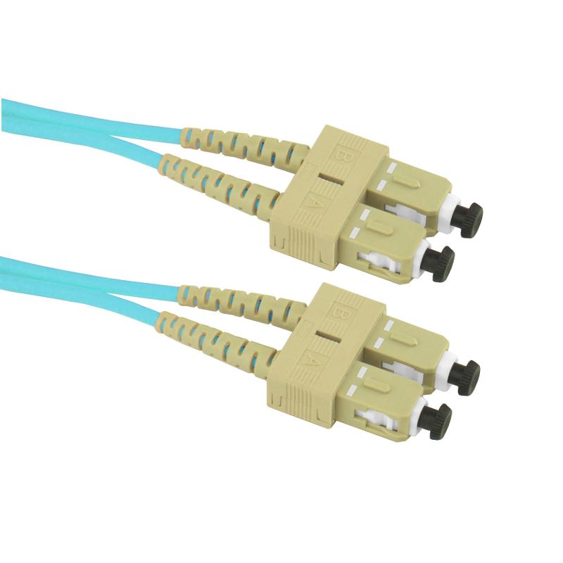 30 Meter SC-SC Duplex Multimode 50/125 OM3 10GB Aqua Fiber Patch Cable (98.4ft)