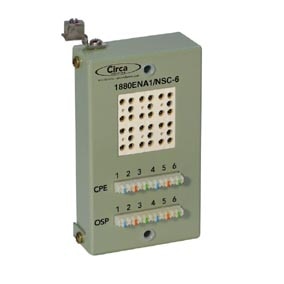 DISCONTINUED * Circa Telecom 6 Pair Lightning Protected 110 Block