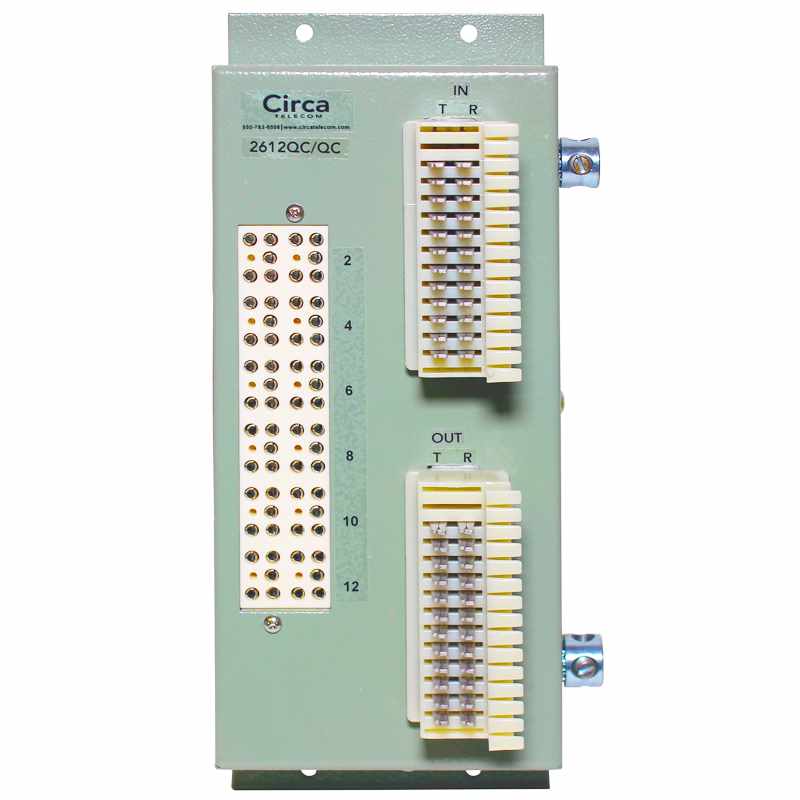 12 Pair Lightning Protected 66 Block | Circa Telecom 2612QC/QC
