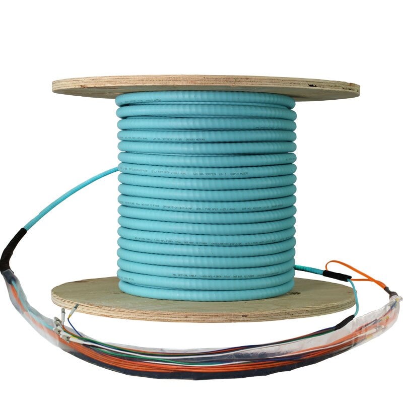 Pre-terminated Fiber Optic Cable Assembly - 12 Strand Multimode 50