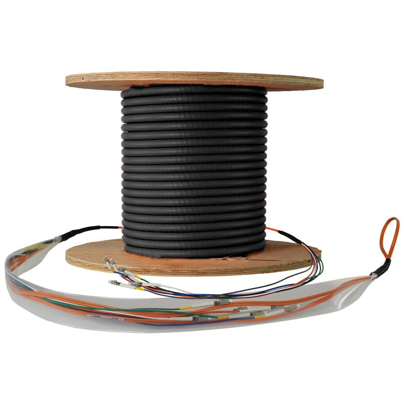 Custom preterminated fiber assembly