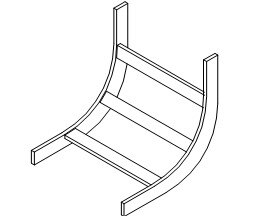 SWDP 12" Inside Radius Bend for Cable Runway | SWE2724-12