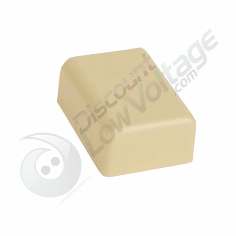 End Cap for 1.25" Cable Raceway- Ivory