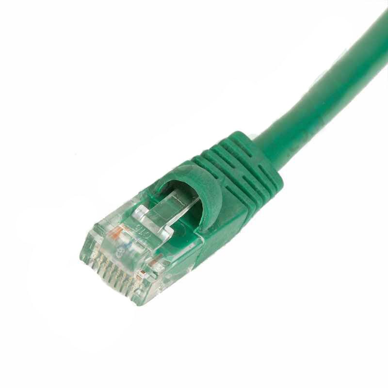 50 FT Cat5e Ethernet Patch Cable - Snagless RJ45 - GREEN (Bulk Quantity Discount