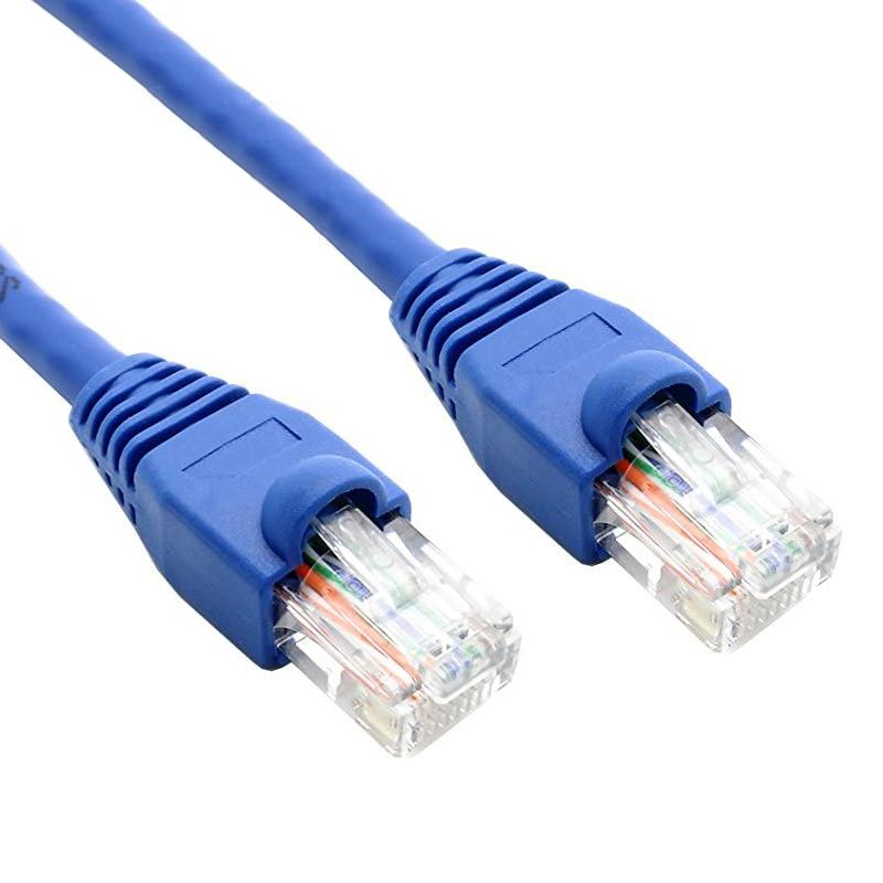 75 FT Cat5e Ethernet Shielded Patch Cable - Snagless RJ45 - BLUE