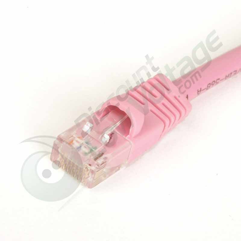 10 FT Cat6 Ethernet Patch Cable - Snagless RJ45 - PINK (Bulk Quantity Discounts