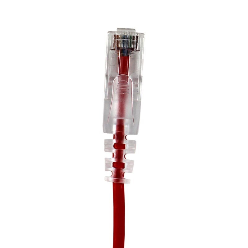 2-ft. Ultra Slim Cat6 Red Ethernet Patch Cable 28 AWG