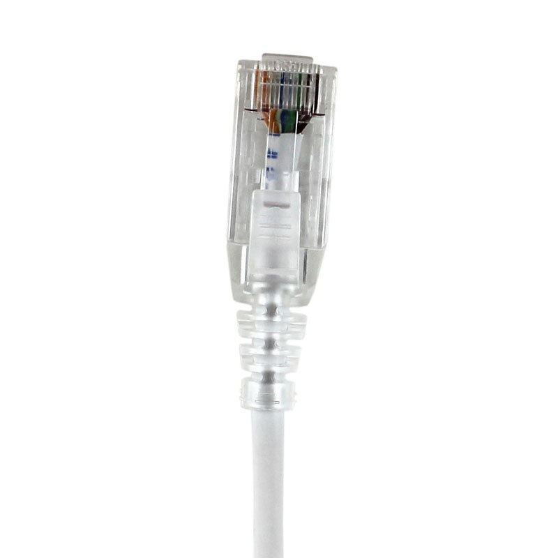Cat6 Ultra Slim 28 AWG Patch Cable - White - 3 ft.