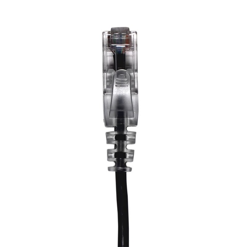 Cat6 28 AWG Slim Patch Cable - Black - 4 ft.