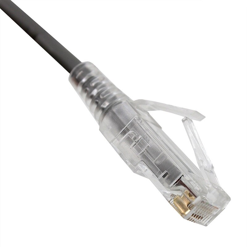 3 ft. Cat6A Ultra Slim 28 AWG Patch Cable - RJ45 - Gray