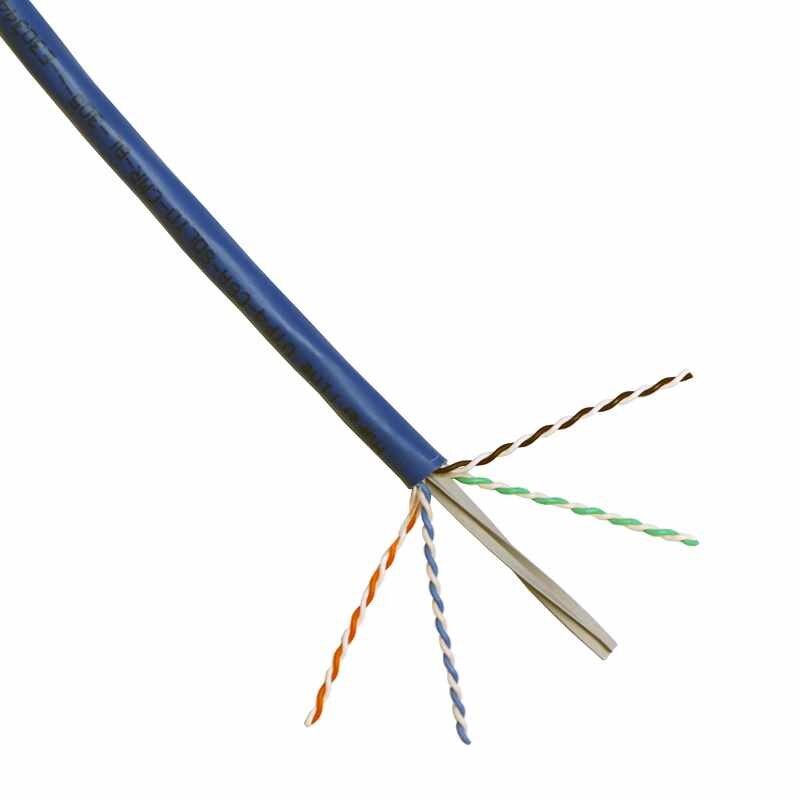 1,000ft Cat6A PVC Cable (Reel) - BLUE